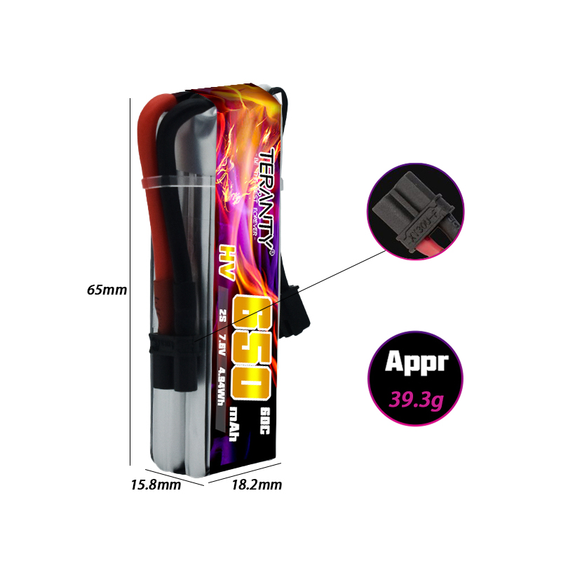 2/4/6/10PCS TERANTY 650mAh 2S  - Drone Kit Racing 评论和价格